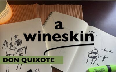 A wineskin